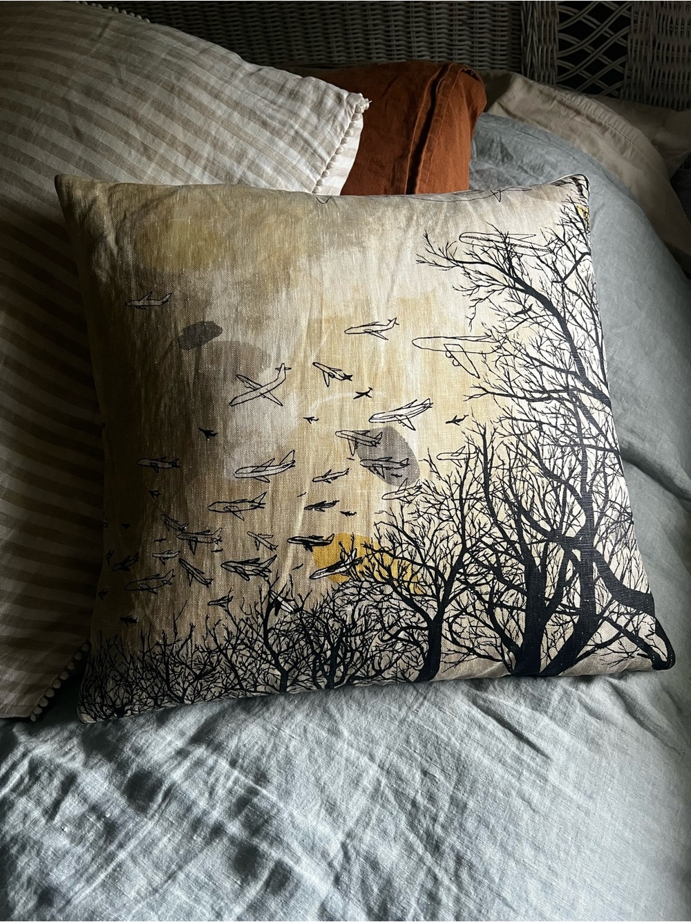 Vintage Urban Outfitters Rachel Salomon Throw Pillow